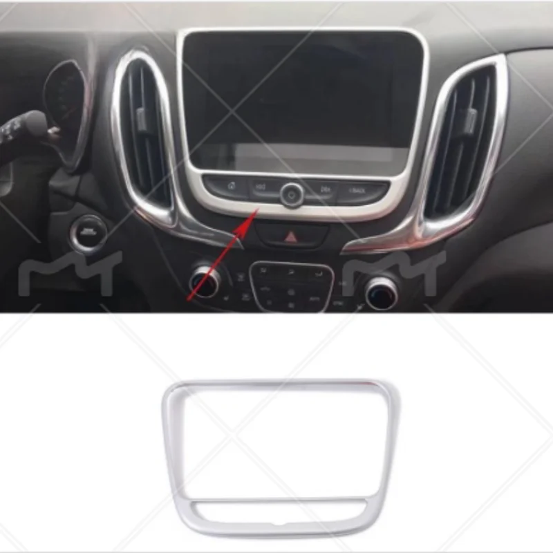 

Car center console navigation frame/Temperature air conditioning volume switch button decorated Chevrolet Equinox GE 2017-2020