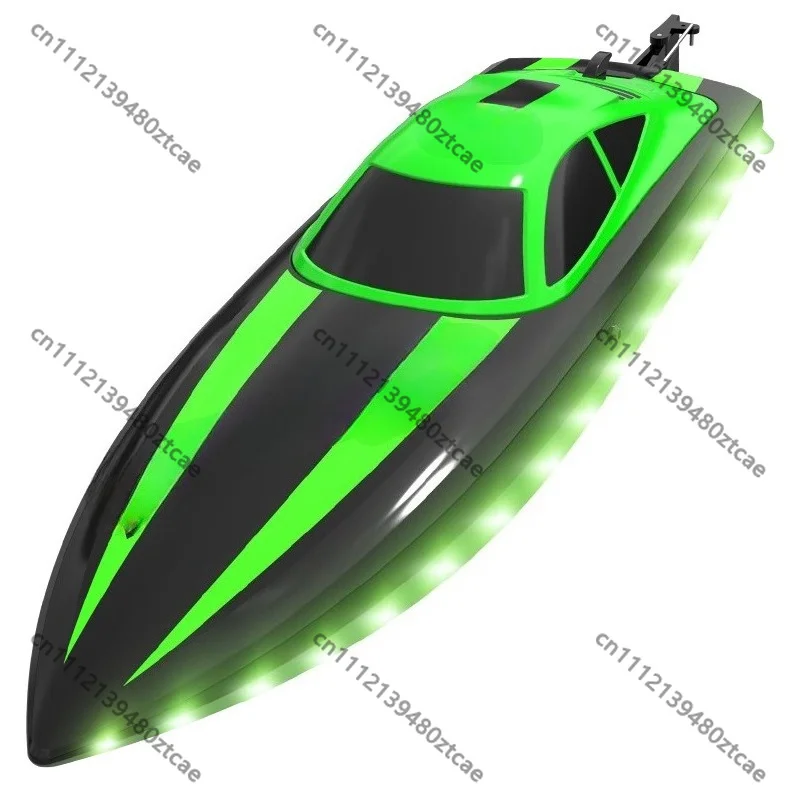LED Light Remote Control Boat Waterproof Electric Toy Boat Outdoor Water Play Toy for Kids