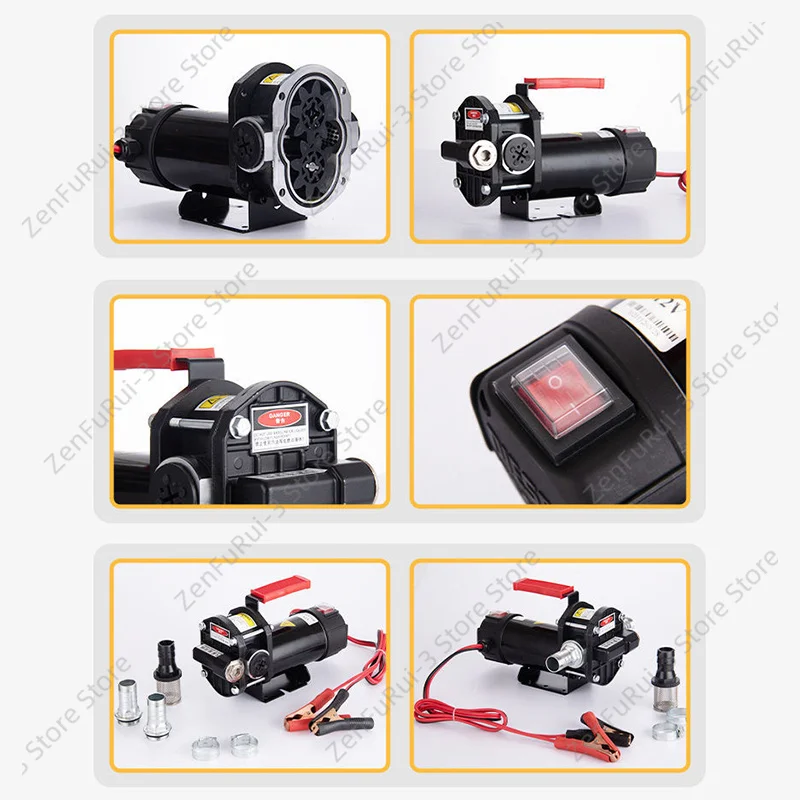 850W 12V 24V Self‑Priming Explosion‑Proof Fuel Pump 40L 80L/min For Urea Diesel Bio‑Methanol Dispensing Equipment