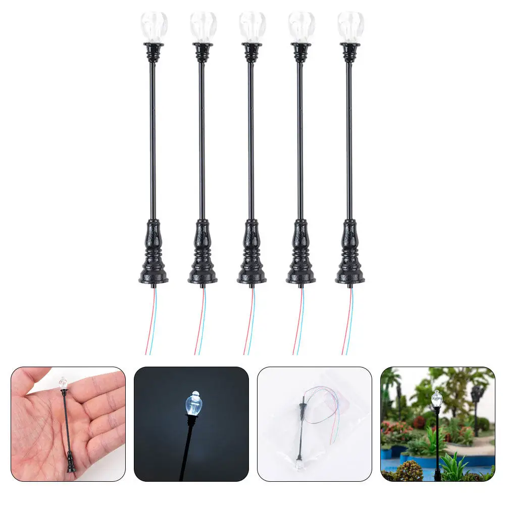 

Набор из 5 миниатюрных садовых фонарей, имитирующих светильники для песочницы, декоративные элементы для ландшафтного дизайна на открытом воздухе