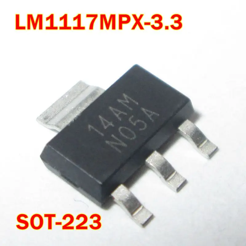 5pcs to 100pcs LM1117MPX-3.3 LM1117MP-3.3 SOT-223 marking code:N05A