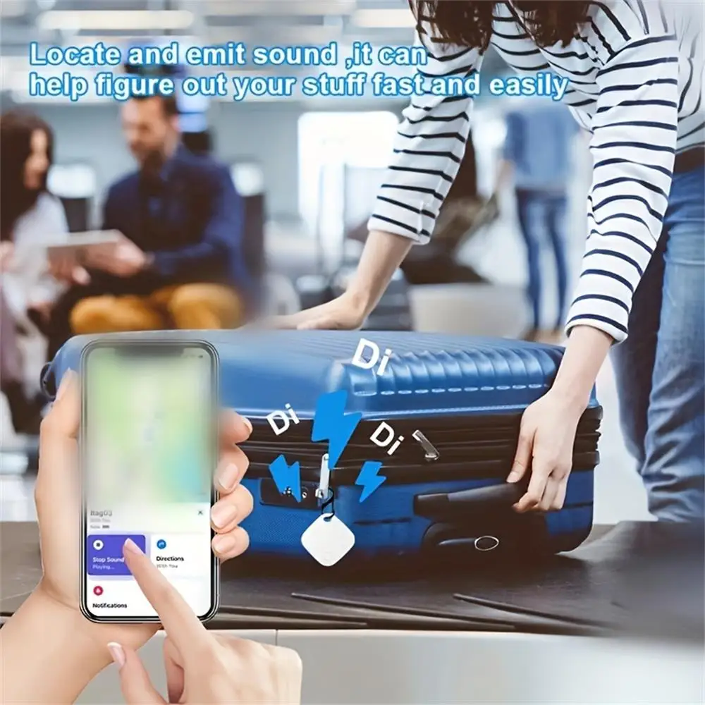 애플 GPS 스마트 에어 태그 트래커 블루투스 스마트 태그 로케이터, 애완 동물 자동차 키, 분실 방지 파인더, 내 iOS 시스템 찾기로 작동, 2 개