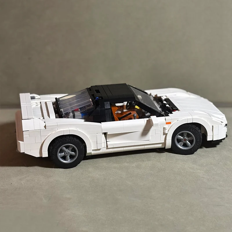 High-quality New MOC-238637 Technical White Super Sport Car Racing Compatible 10295 Block Brick Puzzle DIY Toy Chrismas Gift Boy