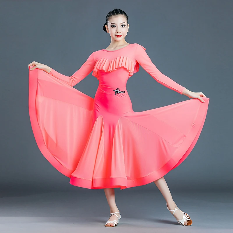 Neue Ballroom Dance Wettbewerb Kleider Für mädchen Standard Ballsaal Kleid Damen Walzer Flamenco Bühne Leistung Tragen DN11211