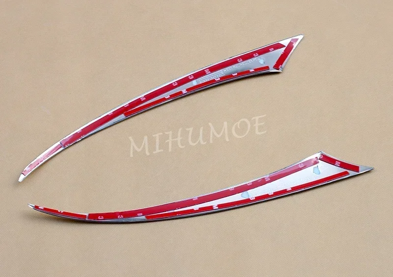 Chrome Headlight Eyebrows Stickers Trim Cover Lid For 2016-2024 Mazda CX3 CX-3 DK Head Light Molding Accessories