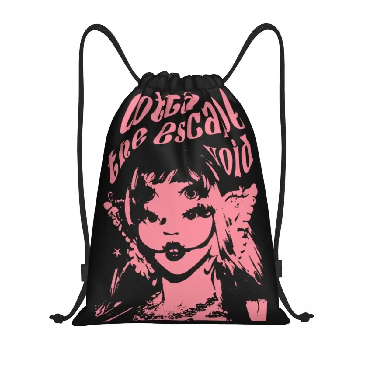 Custom Creative Music Singer Melanie Martinez Drawstring Backpack Women Men Gym Sport Sackpack Portable Training Bag Sack