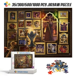 Disney Villain Jafang Anime Jigsaw Puzzle 35/300/500/1000 Pieces Thick Cardboard Puzzles Disney Toys for Kids Tangram Game Toys