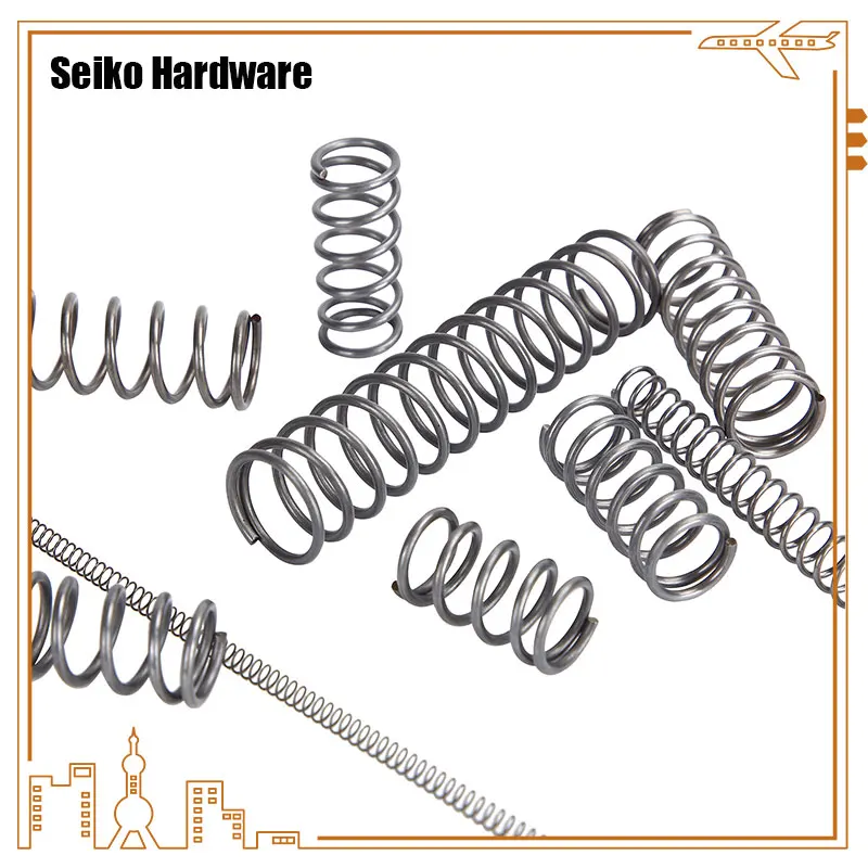 65Mn Wire Diameter 0.2 / 0.3mm Cylidrical Coil Small Compression Spring Return Compressed Springs Release Pressure Spring Steel