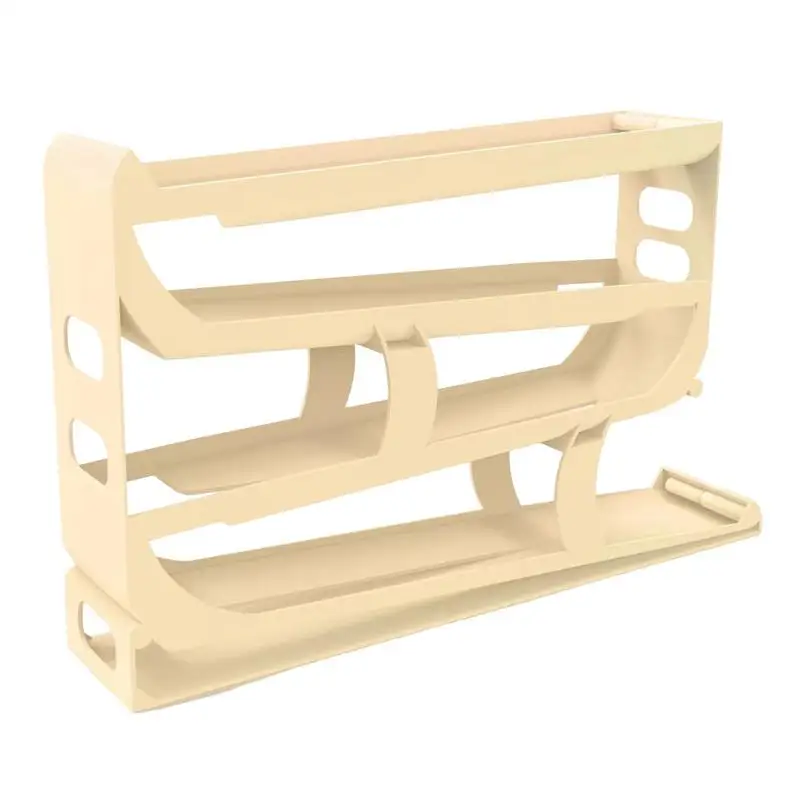 Egg Holder For Fridge 4-Tier Large Capacity Egg Keeper For Refrigerator Reusable Storage Container For Home Kitchen Restaurant