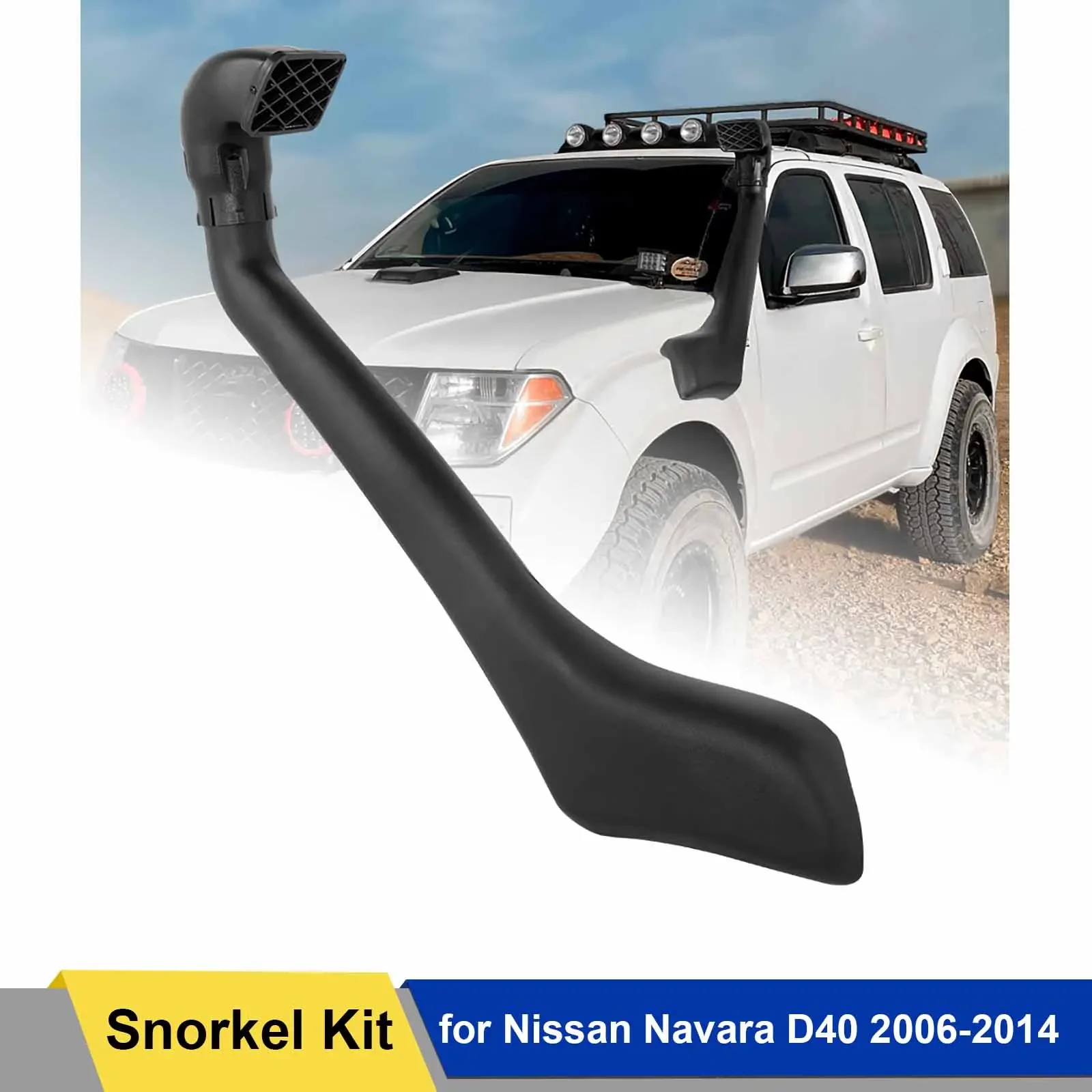 

Vehicle Snorkel Kit for Nissan Navara D40 2006 -2014 Diesel YD25DDTi 2.5Litre-I4 Matte Black 4X4 Car Accessories