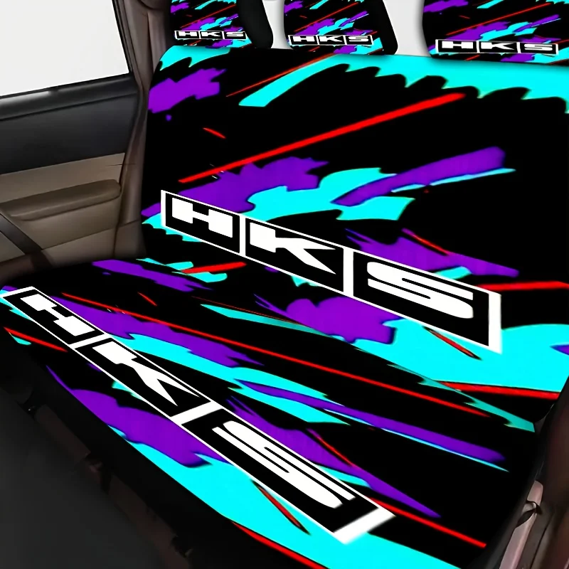 Front Row 2-Seat 4pcs Set/Full Car 5-Seat 9pcs Universal Seat Covers - 