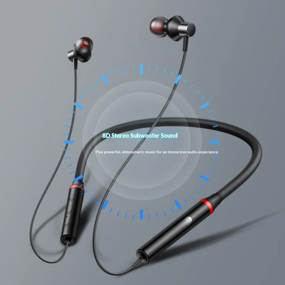 2025 New Neck-hung Wireless Bluetooth Headphones High Sound Quality Noise Cancellation Ultra-Long Battery Life Sports Running Fi