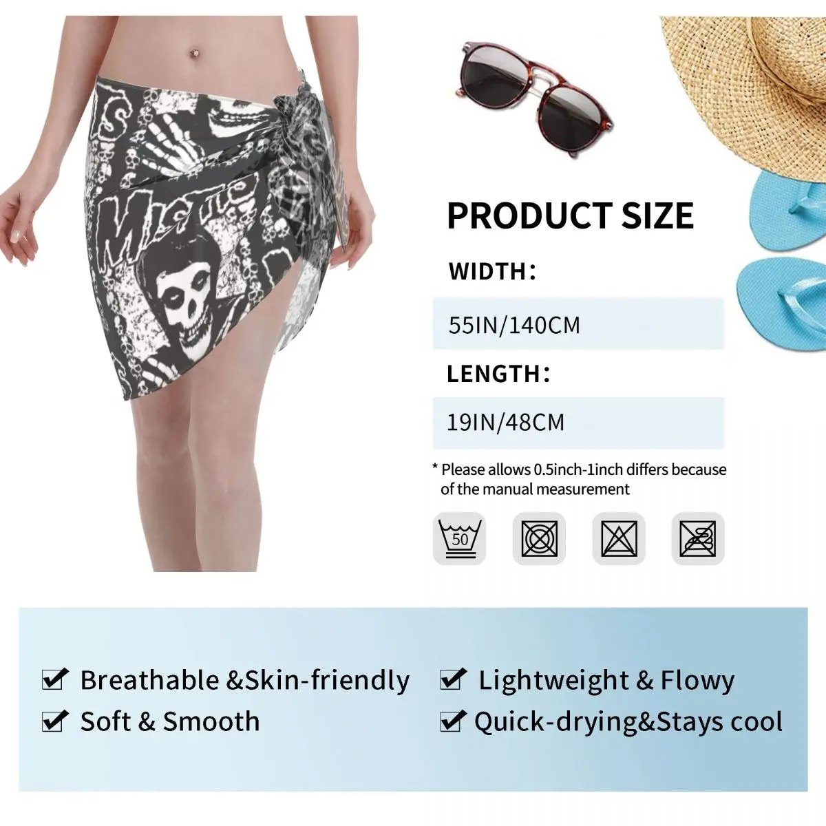 Sarongs courtes personnalisées pour femmes, enveloppe de plage imprimée en 3D, pour maillots de bain, robe portefeuille pour Bikini, Cover-up pour maillot de bain