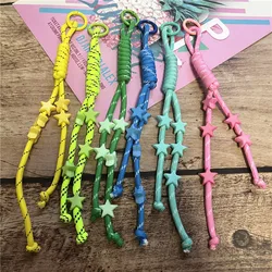 Keychain on the Phone Charm Colorful Lanyard Bag Pendant Decorate Anti-lost Keychain Lanyard Small Fresh Key Chain Accessories