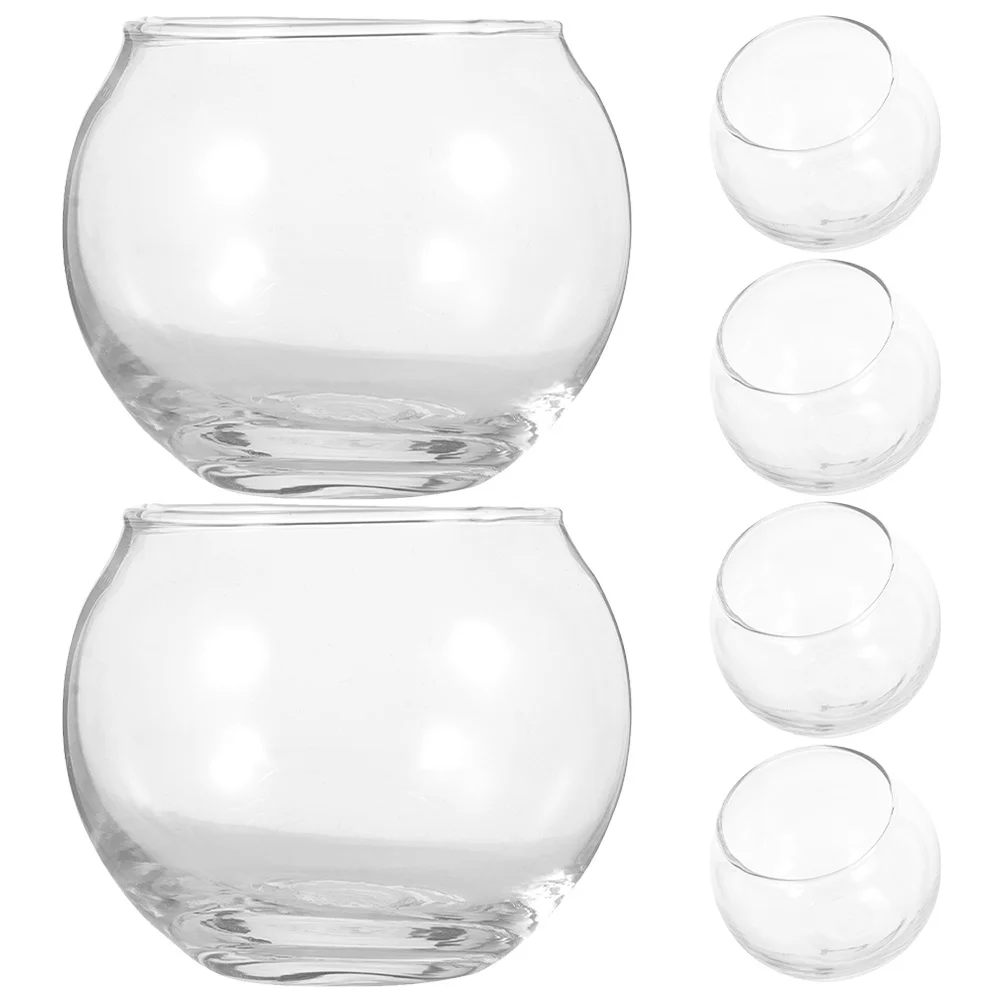 

6Pcs Aromatherapy Holder Clear Glass Jar Small Transparent Votive Container DIY Making Storage Cup Home Decor