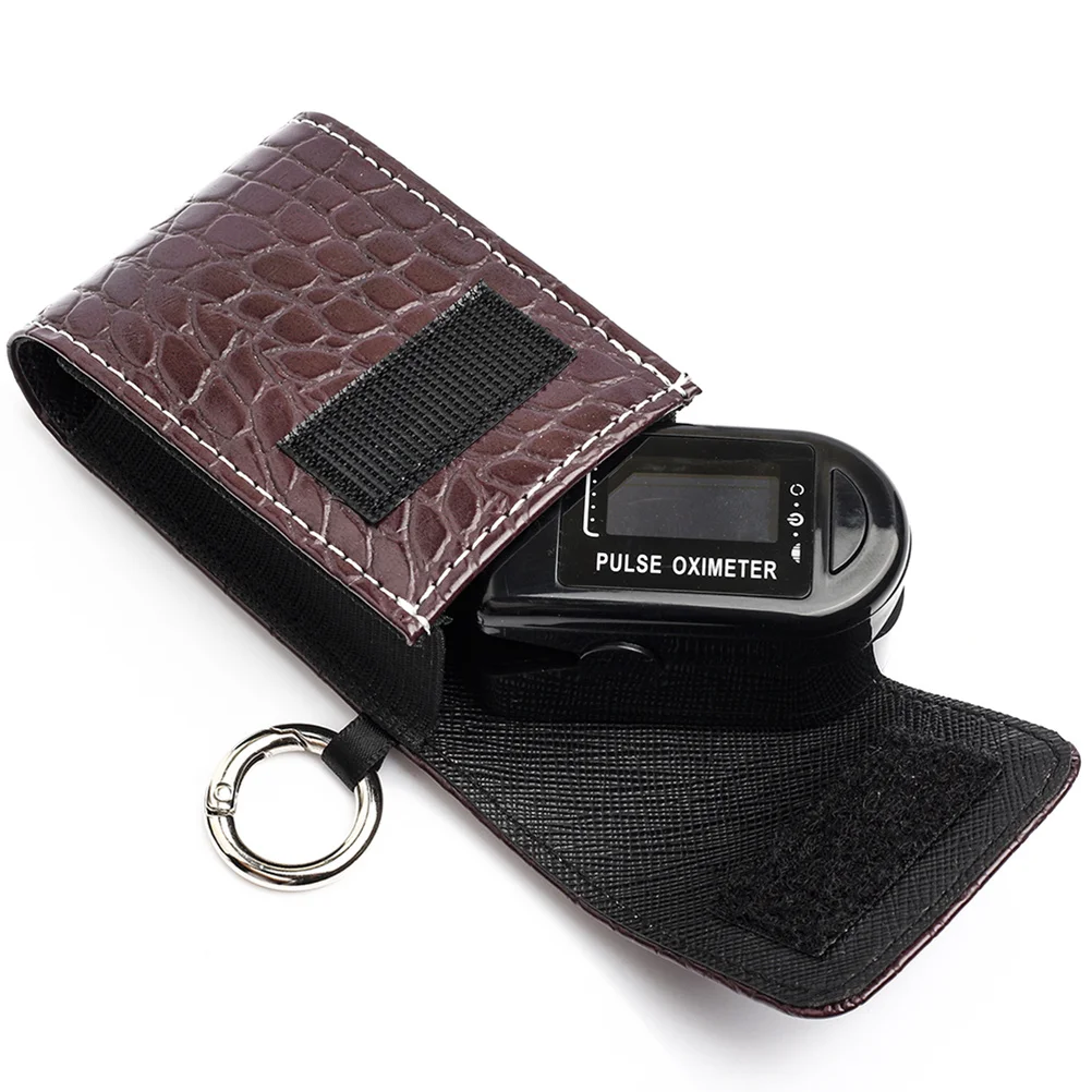 

Blood Oxygen Meter Bag Brown Pouch Portable Storage Case For Storage Bag Teaching Equipment