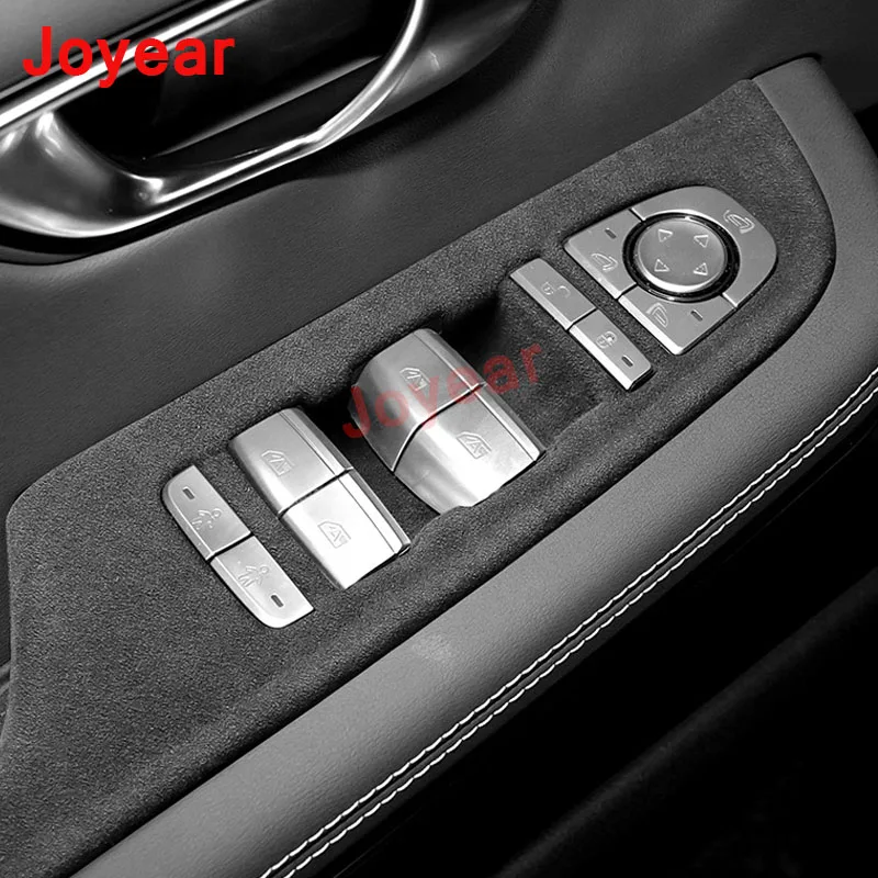 

For BYD Han EV DMI 2020-2022 Car Door Glass Switch Lift Panel Sticker Scratch-resistant Protective Decoration Accessories