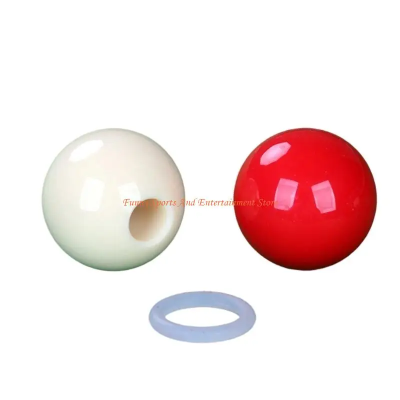 C4DE Tragbarer Billard-Queueball mit Loch, Snooker-Trainingsball, perforierter Billardschläger-Übungsgerät, Zielhelfer – Detail 10