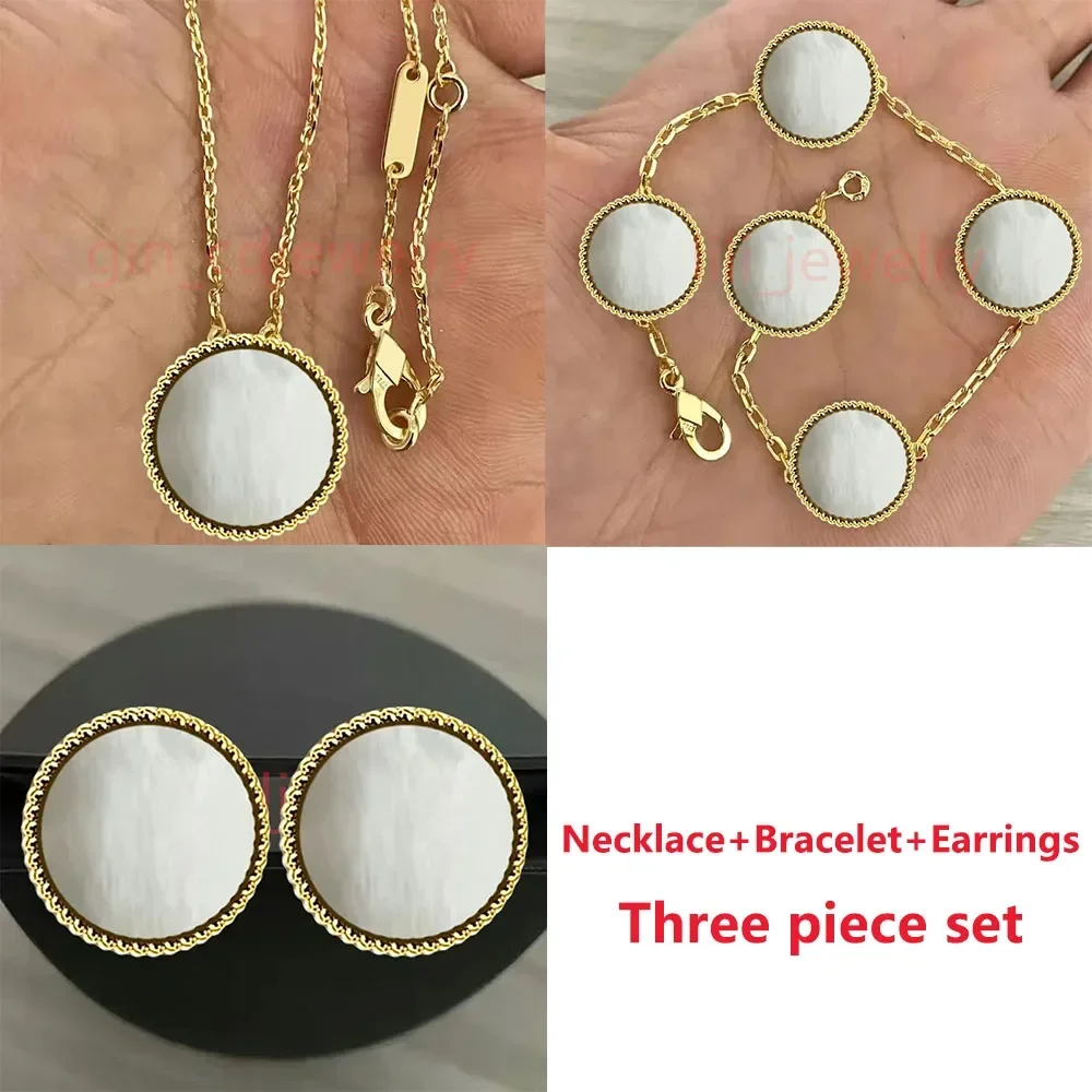 2025nuevo s925 Joyería de Design de lujo conjunto de tres pizas pulsera de quattro hojas chapado oro plata أغاتا ديامانتي ريجالو #2