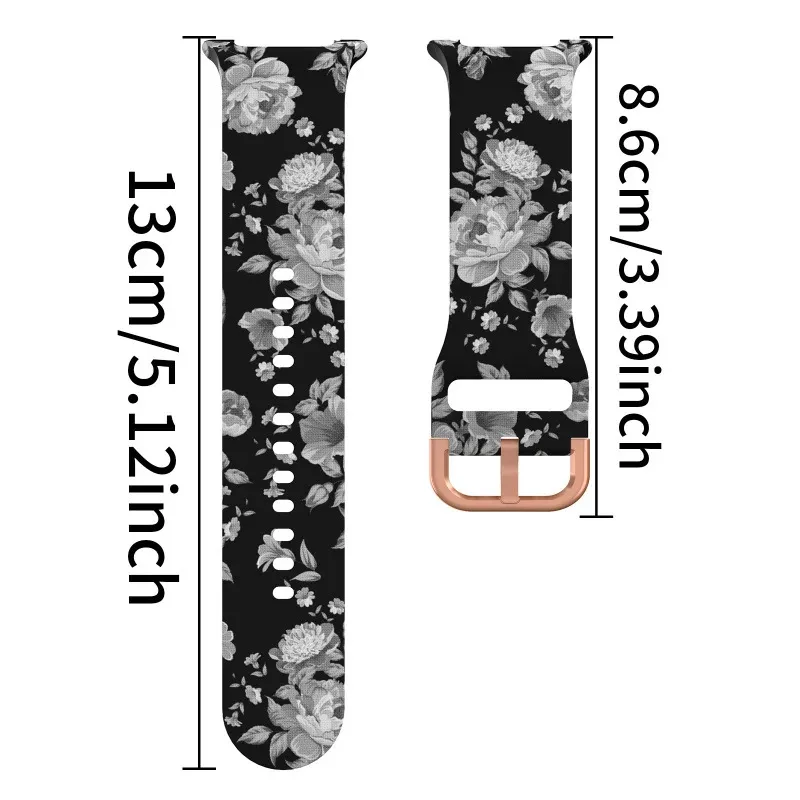 1/2pc Strap For Samsung Galaxy Watch 8/9 40/44mm Colorful Silicone Sport Band For Galaxy 8/9 Classic 46mm Sunflower Leopard