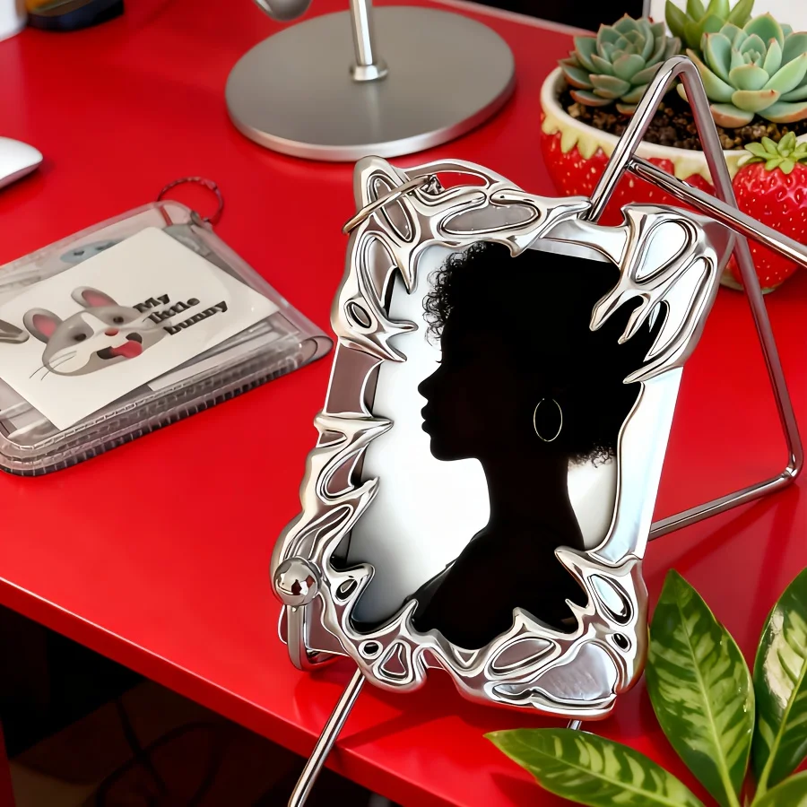 1pc silver, butterfly plastic frame card holder, star chasing 3-inch small card Polaroid storage display card frame, photo holde