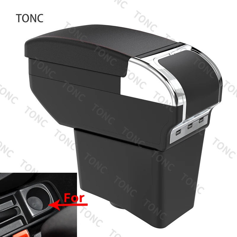 

Для Volkswagen POLO Новинка для VW POLO Mk5 6R Vento автомобильный подлокотник 2010-2018 центральный ящик для хранения Стайлинг декоративные аксессуары USB