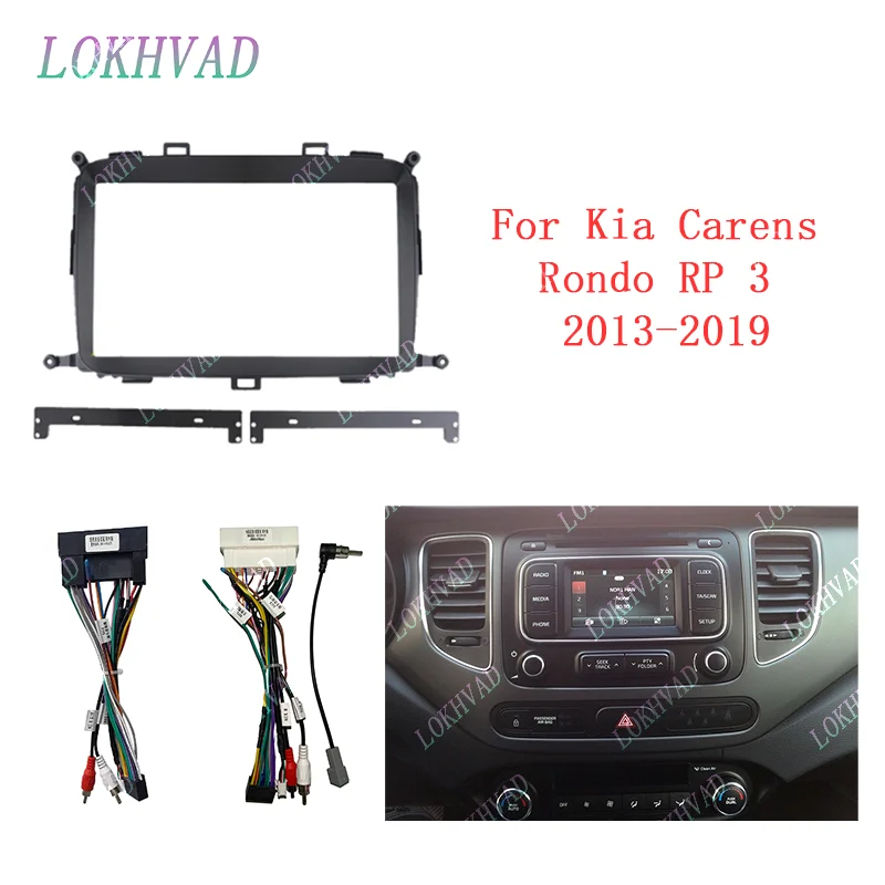

Car GPS Navigation Stereo For KIA carens 2013 - 2019 Radio Fascias Panel Frame Fit 2Din 9 inch In Dash headunit screen