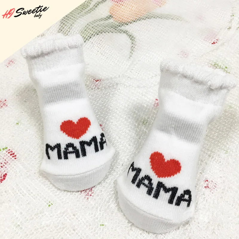 

Baby Socks Girls Boys Soft Socks for Newborn Toddler Stripe Letter Printed Spring Summer Infant Socks 0-6 Months