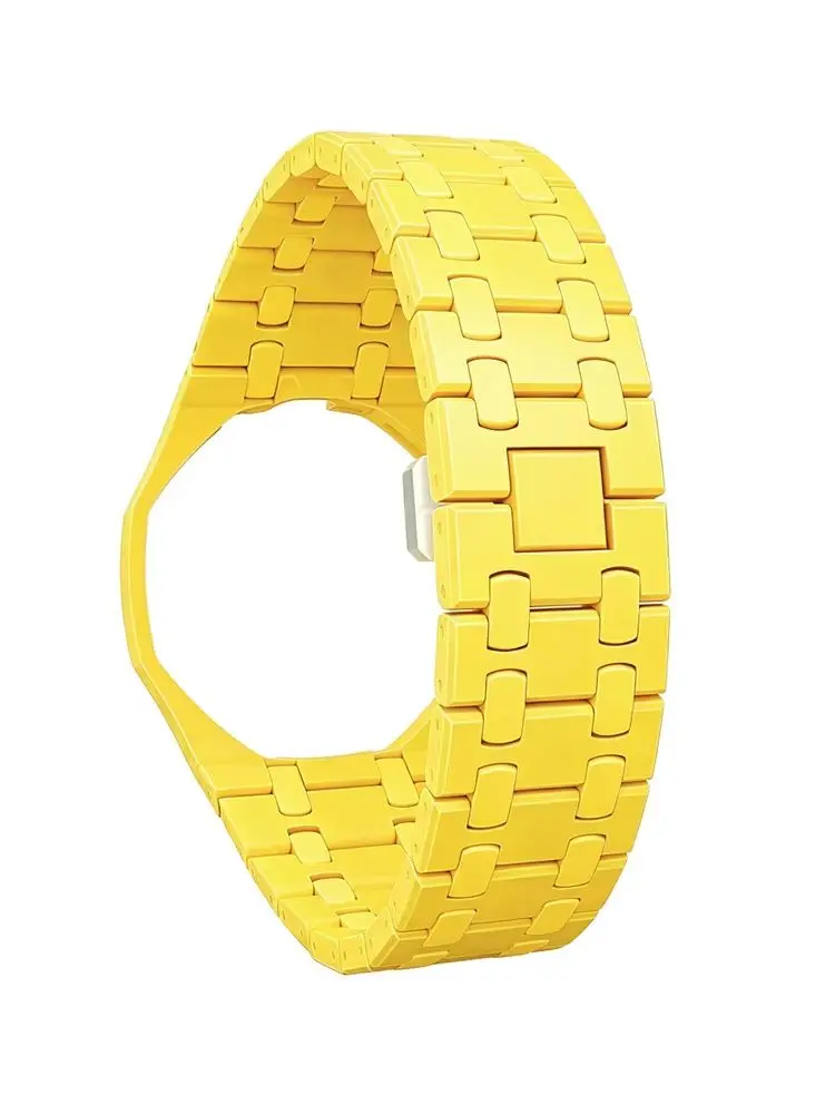 Keramikarmband für Swatch x AP Royal Pop Taschenuhr-Umbausatz zum Armband-Modifikationskit, Armband aus Biokeramik und Gehäuse