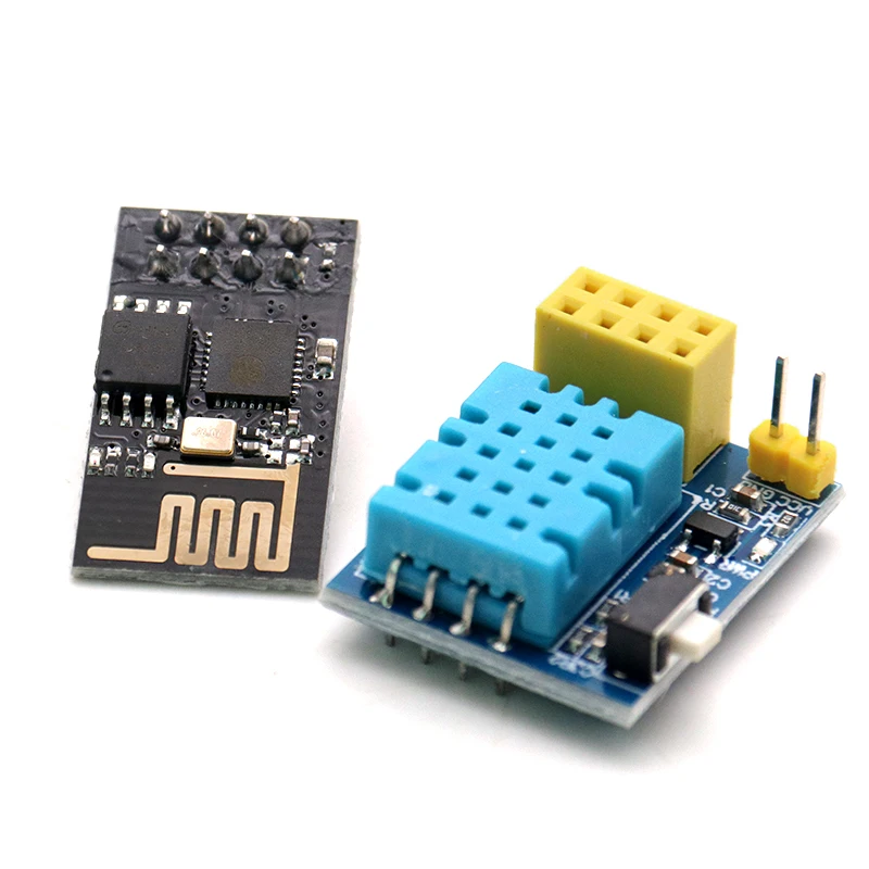 ESP8266 ESP-01 ESP-01S DHT11 Moduł węzła WiFi do pomiaru temperatury i wilgotności. Moduł bezprzewodowy jest w zestawie