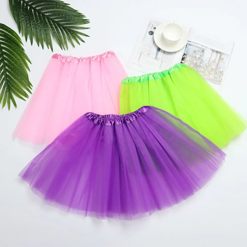 Adult Elastic Party Pleated Dance Lolita Petticoat Tutus Skirt Ballet Skirts Puffy Skirts