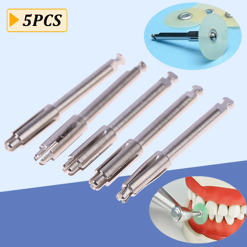 

5Pcs Dental Mandrel for Polishing Machine Is Suitable for Dental Laboratory Disc Polishing Rotary Tool Handle Set Material