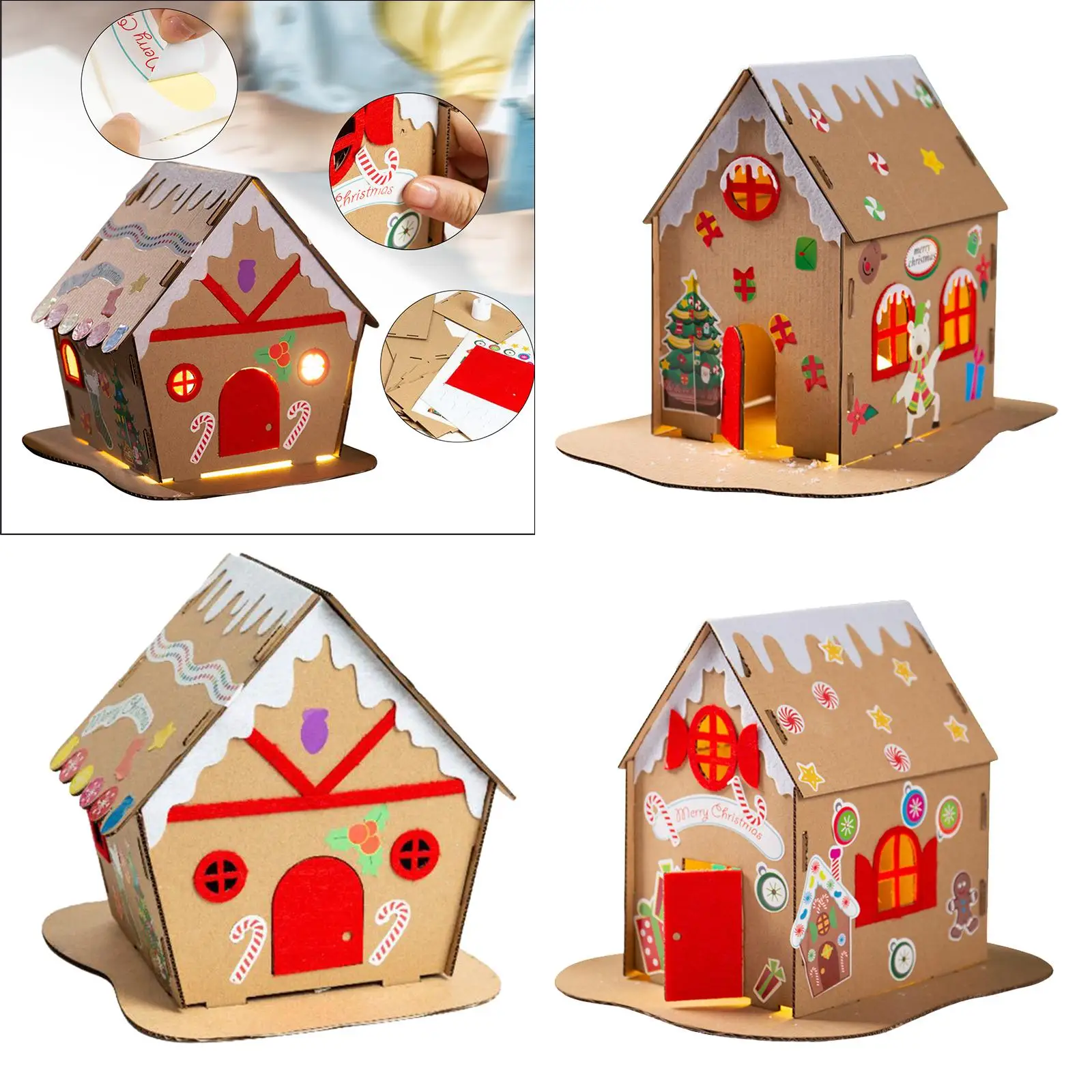 Diy Kerst Houses Diy Kits Vroege Educatie Speelgoed Lesmateriaal Kerst