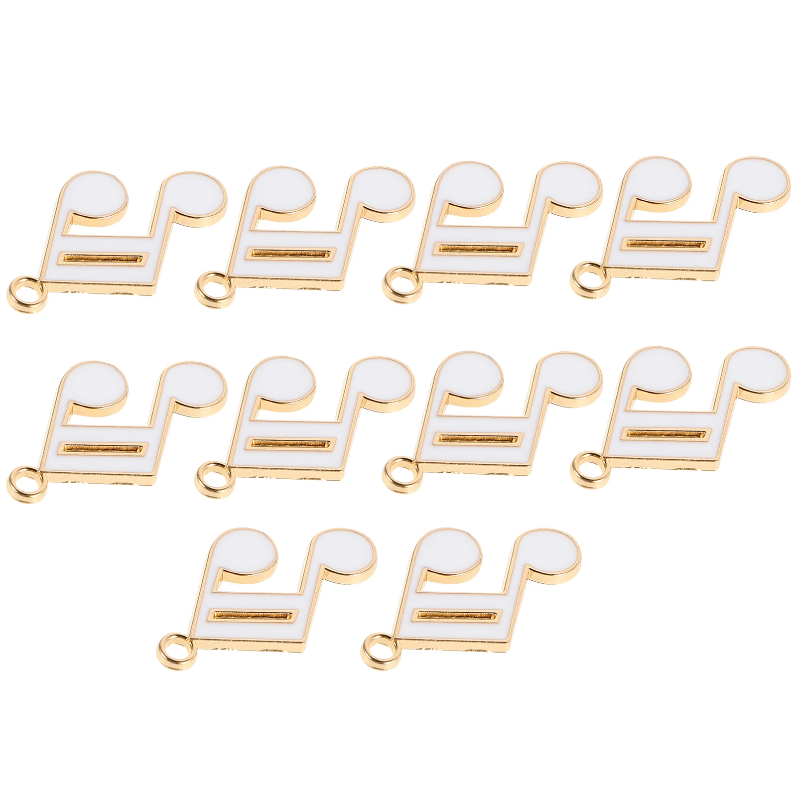 

10 Pcs Musical Note Pendant Enamel Zinc Alloy Charms Diy Jewelry Making Accessories For Necklace Bracelet Craft Project