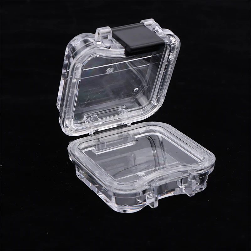 1pcs Denture Storage Box With Transparent Flexible Film Dentist Material Dental Plastic Membrane Boxes Small Dental Crown Box