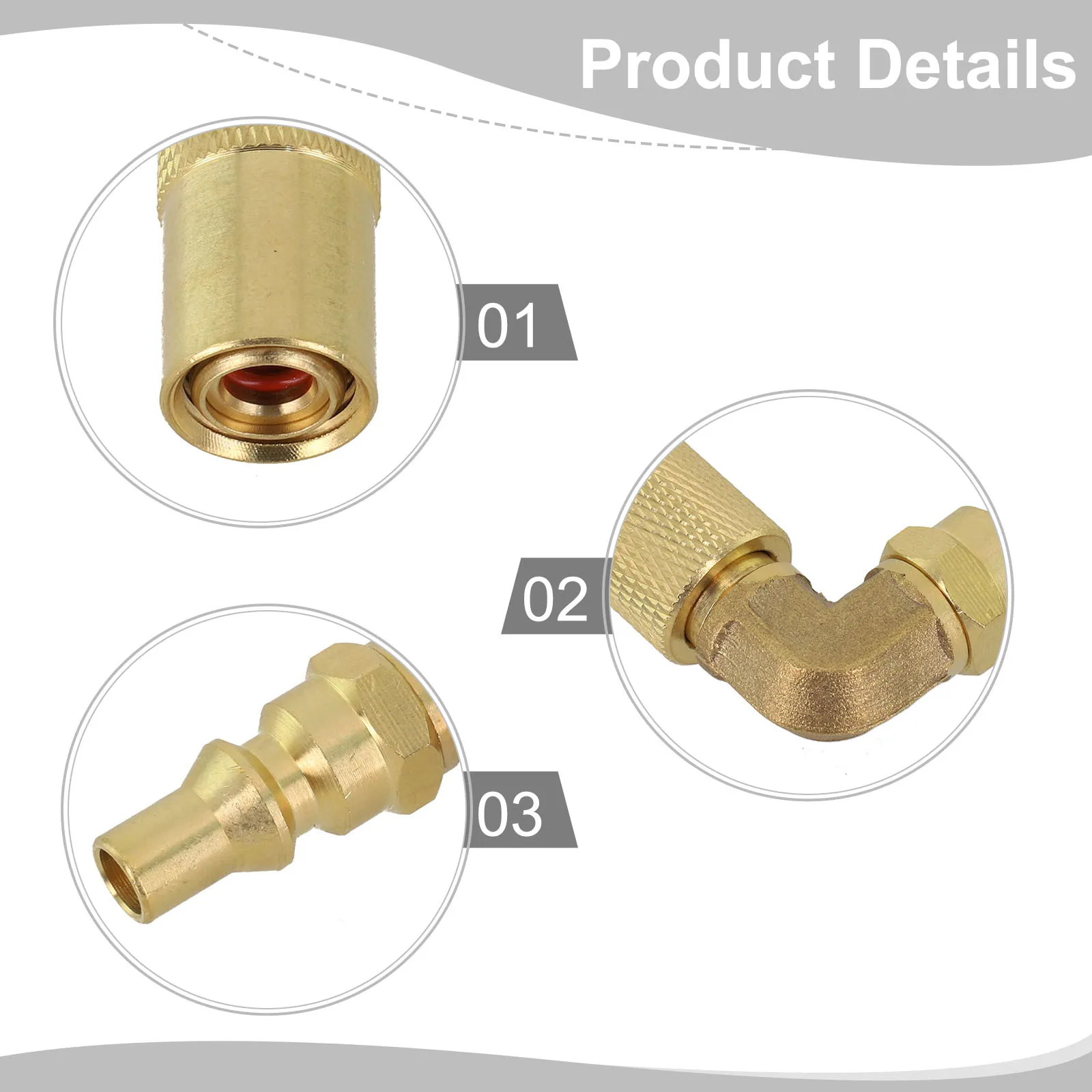 Gas Quick Connector Propane Gas Adapter Secure Locking Mechanism Easy To Carry Quick Conversion Reliable Performance