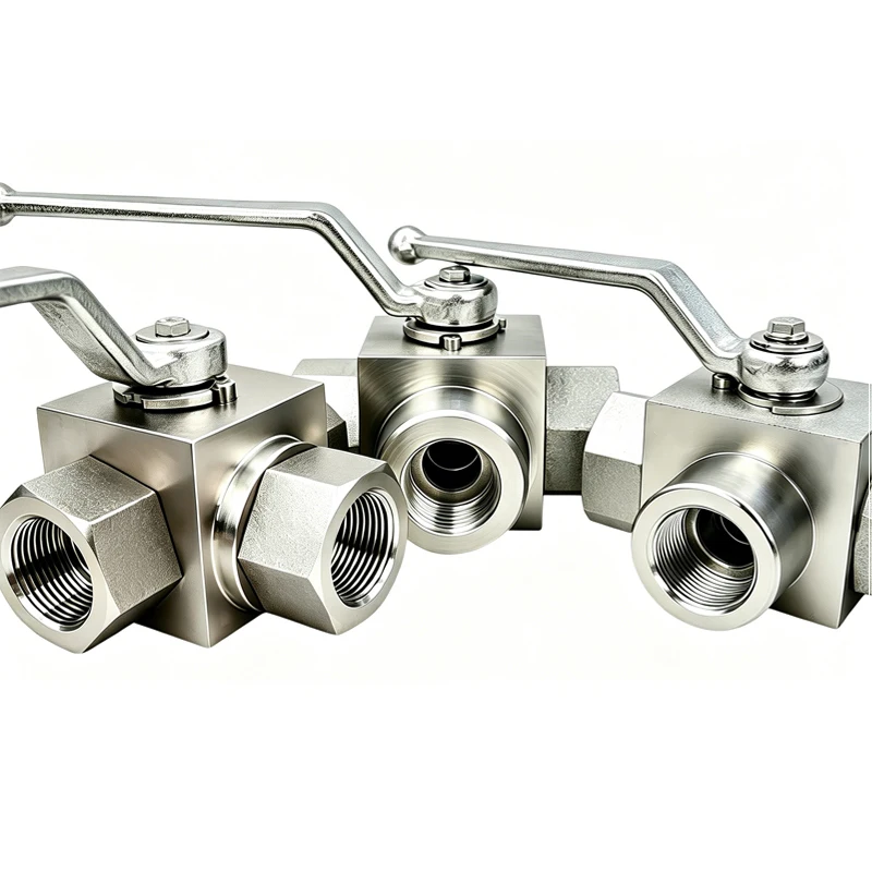 Carbon Steel 304 Stainless Steel With Installation Hole Three-way High-pressure Ball Valve L-shaped Valve Switch
