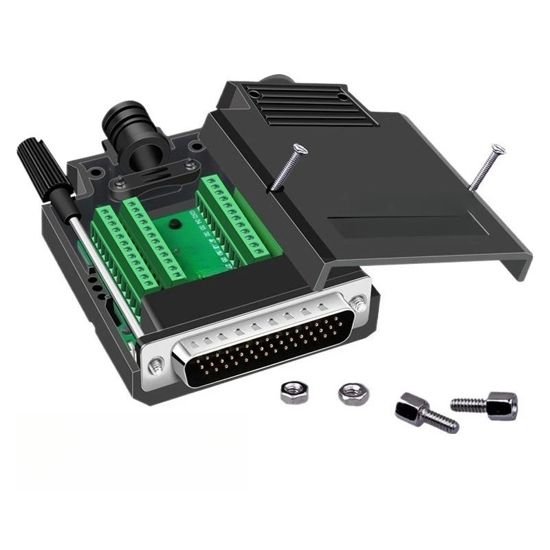 Suitable for DB44 solder-free plug, male and female 3 rows of 44-pin connector D-SUB44 core P adapter terminal board