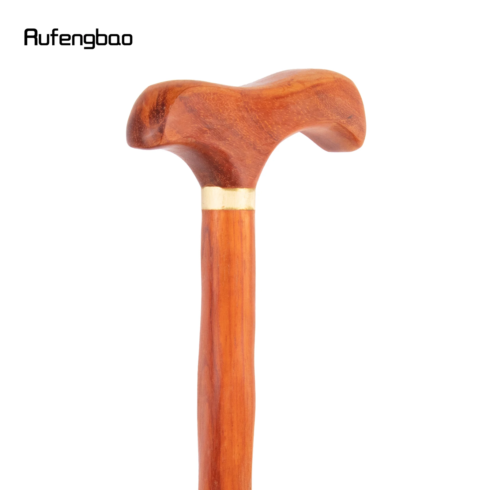 Orange Vogel Holz Single Joint Mode Gehstock dekorative Cosplay Cane Halloween Mace Krücke Zauberstab Crosier 90cm