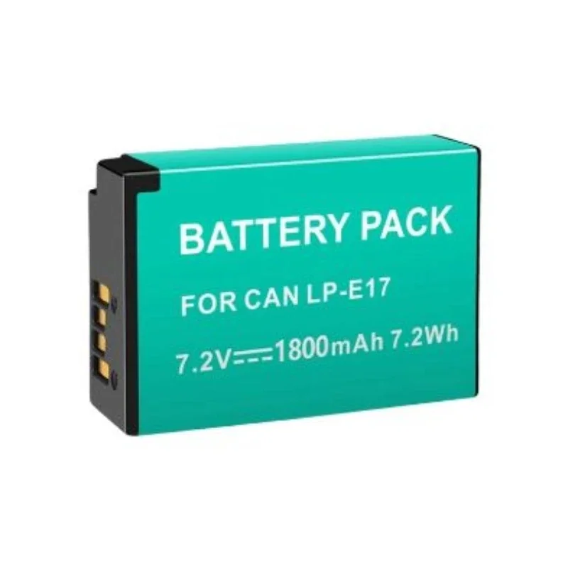 For Canon EOS RP 200D M3 M6 750D 760D T6i T6s 800D 8000D Kiss X8i Camera 1800mAh LPE17 LP E17 LP-E17 Battery 2pcs