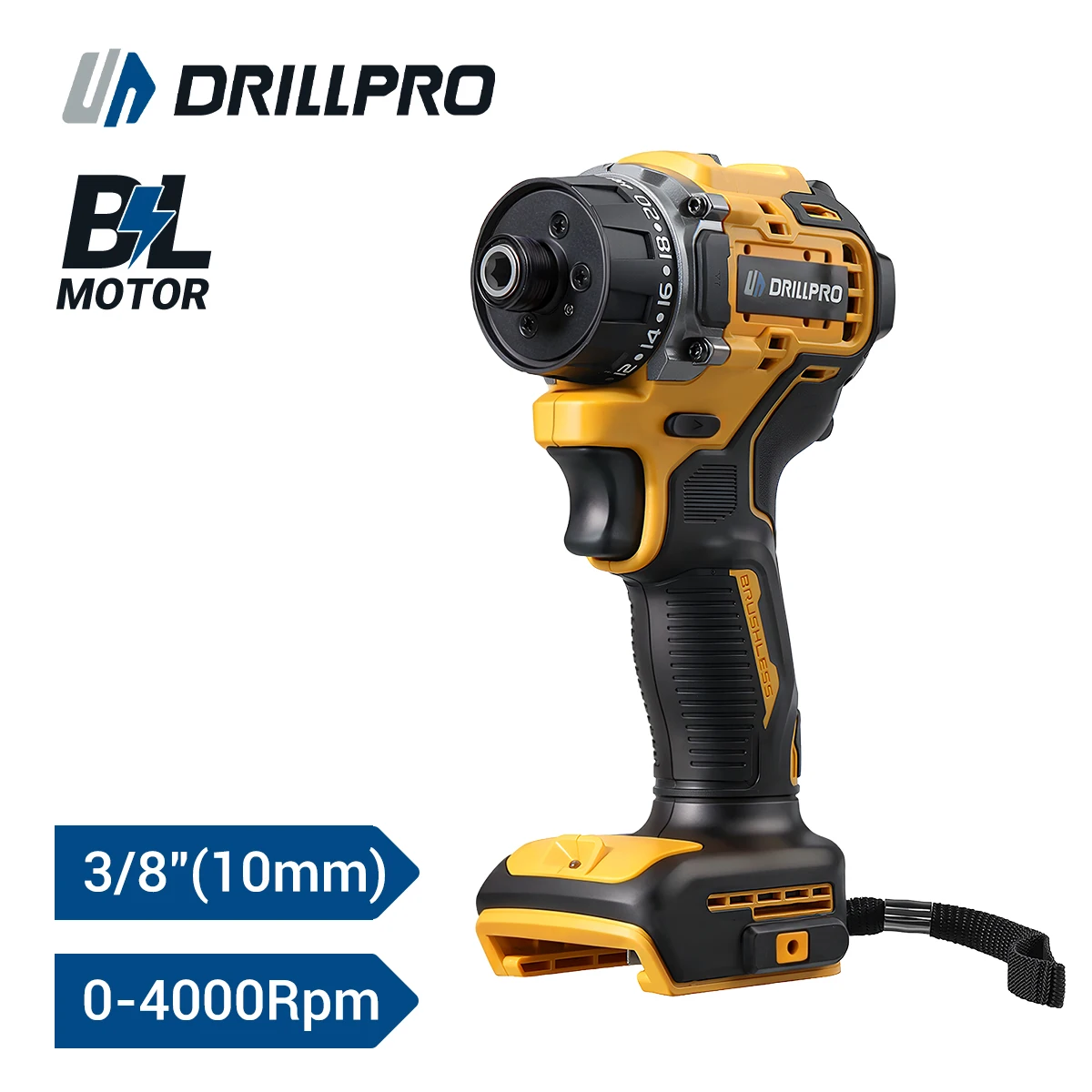 Drillpro 280N.m مفك كهربائي بدون فرش 2 سرعات أداة إصلاح مفك مسامير كهربائي أداة السلطة لبطارية ديوالت 20 فولت