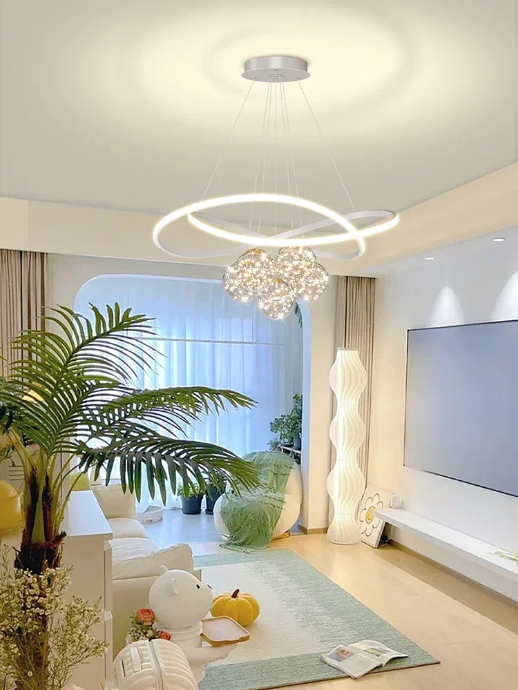 New Modern LED Chandeliers for Living Dining Room Bedroom Kitchen Hanging Lighting Indoor Golden