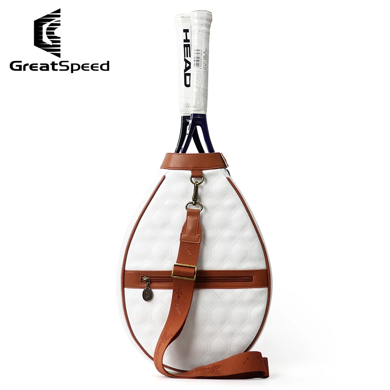 High Quality Tennis Racquet Bag RH1-2 Squash Tennis Badminton Rackets Bag Youth Tennis Sporting Shoulder Bags Portable PU Tenis