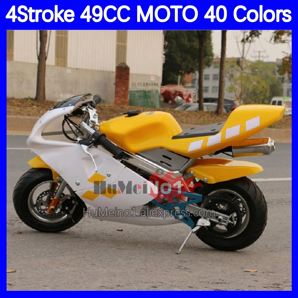 49  50 CC Superbike Mini Motorcycle 4-Stroke Mountain Gasoline Scooter Small Buggy Moto Bike Adult Racing ATV OFF-Road Motorbike