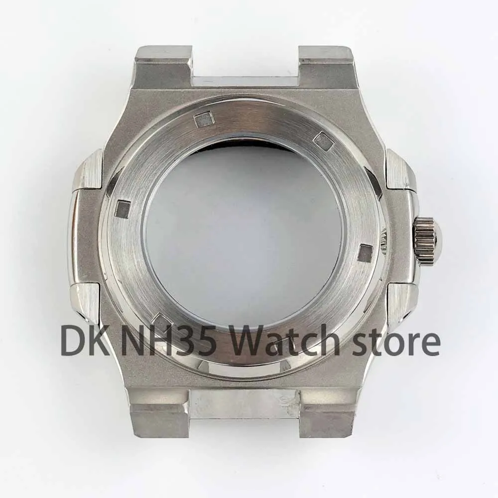 For Modified Nautilus Case NH35 NH36 NH38 Automatic Movement fit 30.5mm Dial Square Watch Case 316L Stainless steel Waterproof