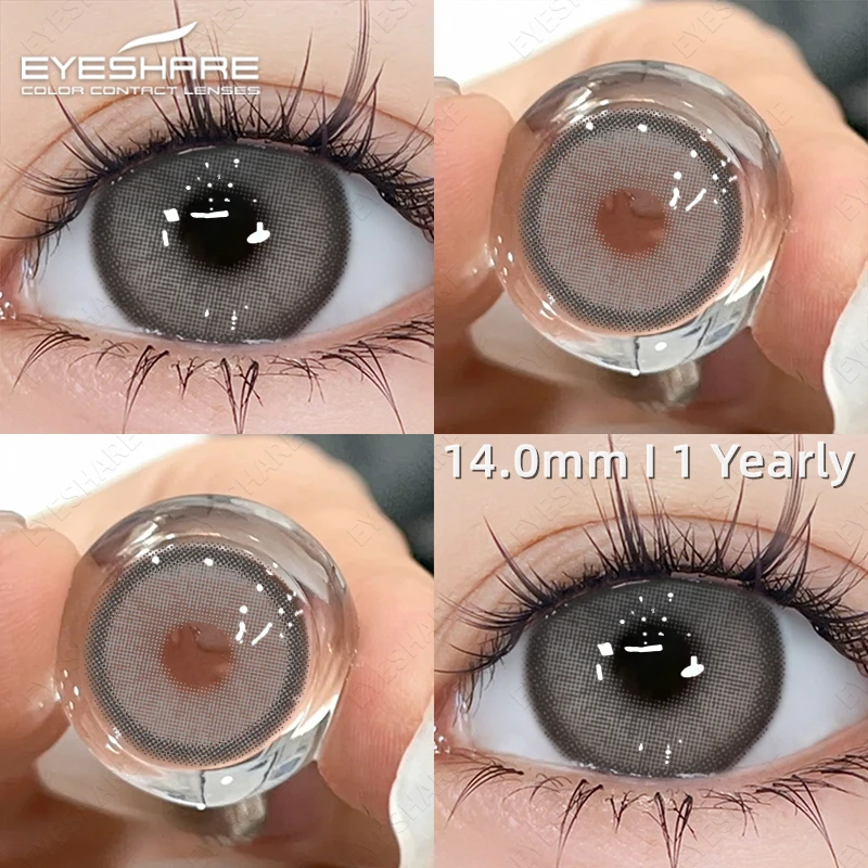 EYESHARE Natural Color Contact Lenses for Eyes Brown Eyes Contacts Lenses Fashion Green Contacts Eyes Lenses Yearly 2pcs/pair