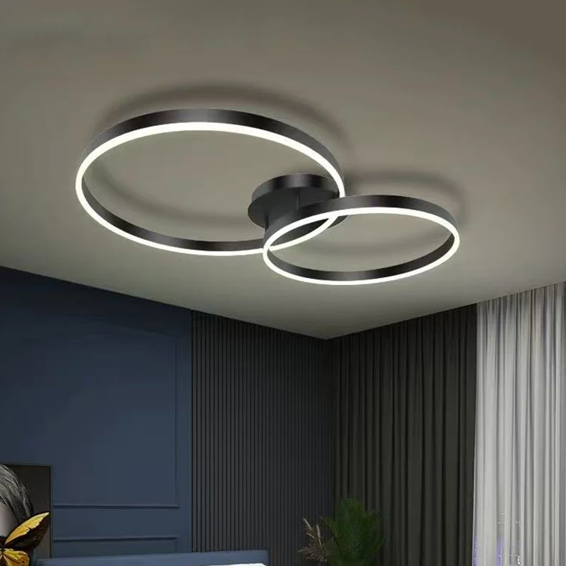 Modern LED Chandelier Minimalist Surface Mounted Pendant Light for Living Room Bedroom Kitchen Home Ceiling Lighting Fixture