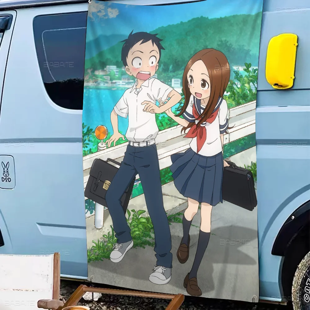 Teasing Master Takagi San Advanced Printing Commercial Advertising Flag Company Party Banner