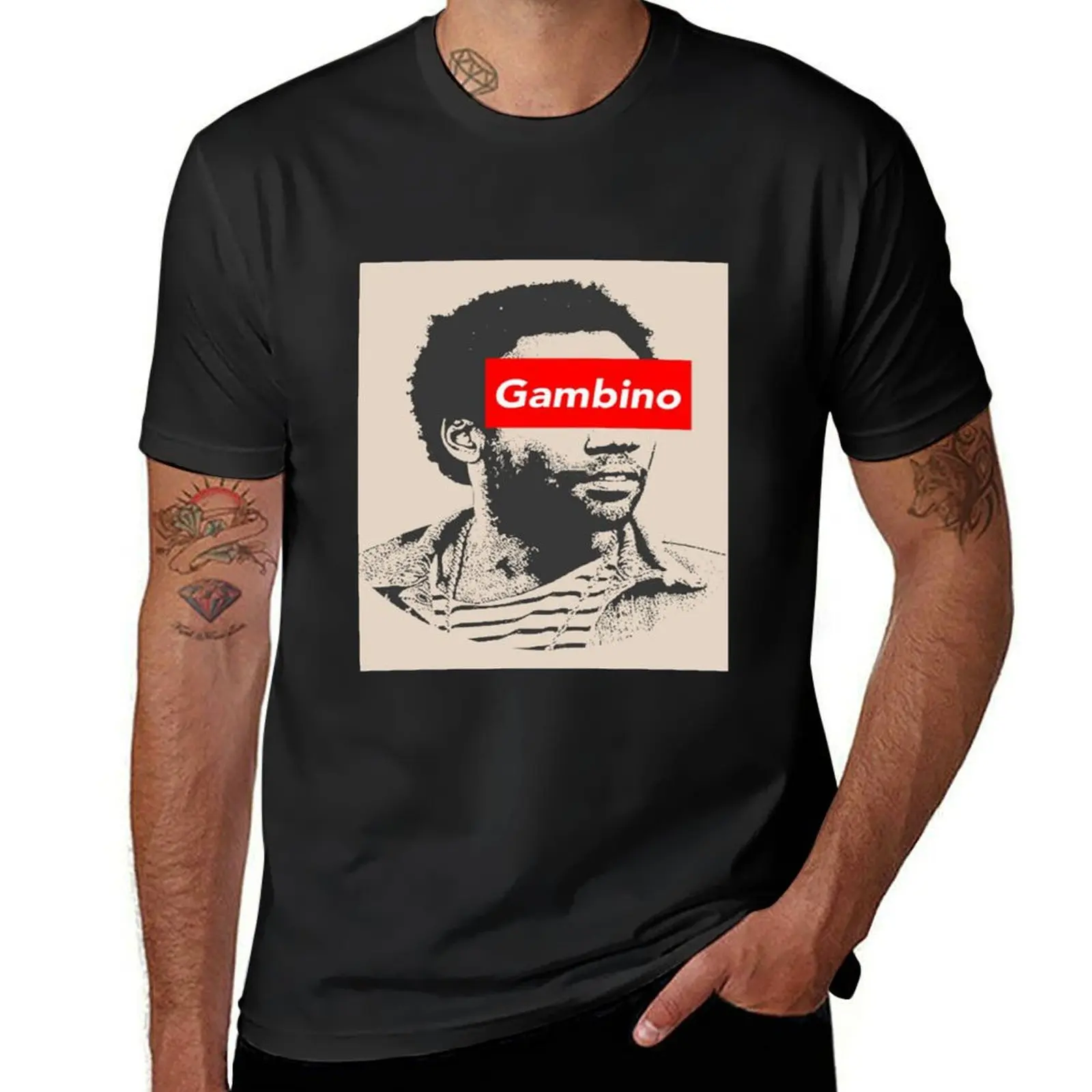 Childish Gambino art T-Shirt boys whites cute clothes anime clothes funny t shirts for men