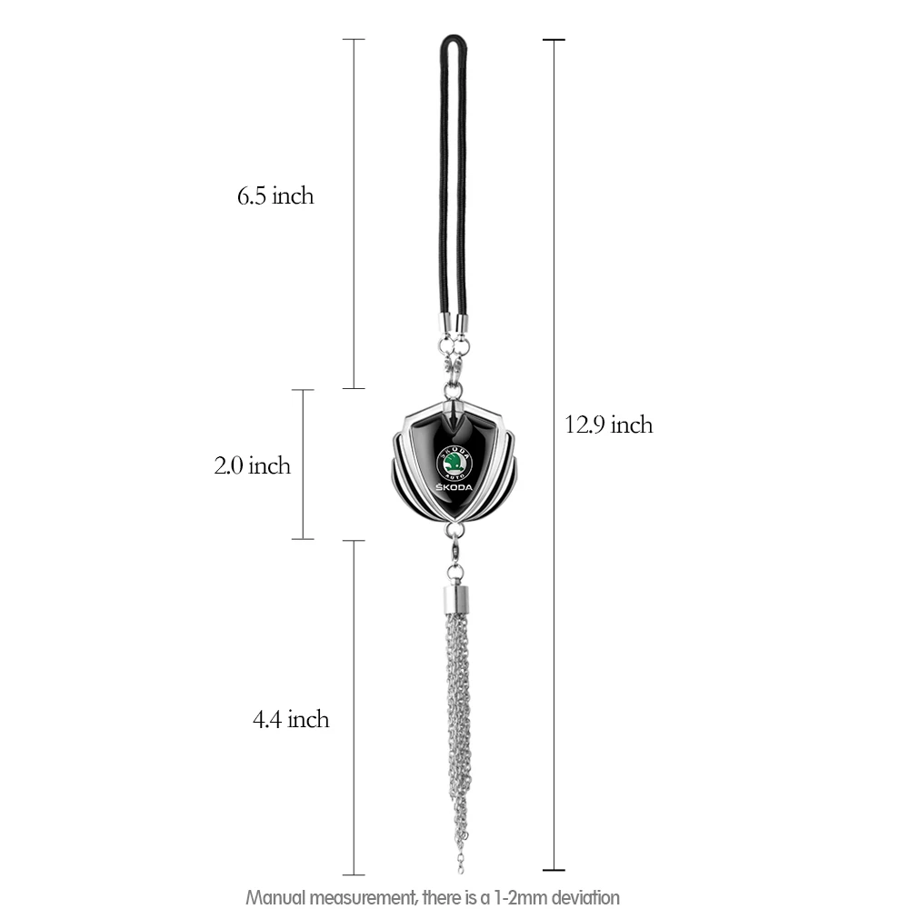 Car Interior Hanging Ornament Rearview Mirror Pendant Decor For Skoda Octavia Kodiaq Fabia Karoq Superb Scala Rapid Kamiq VRS S